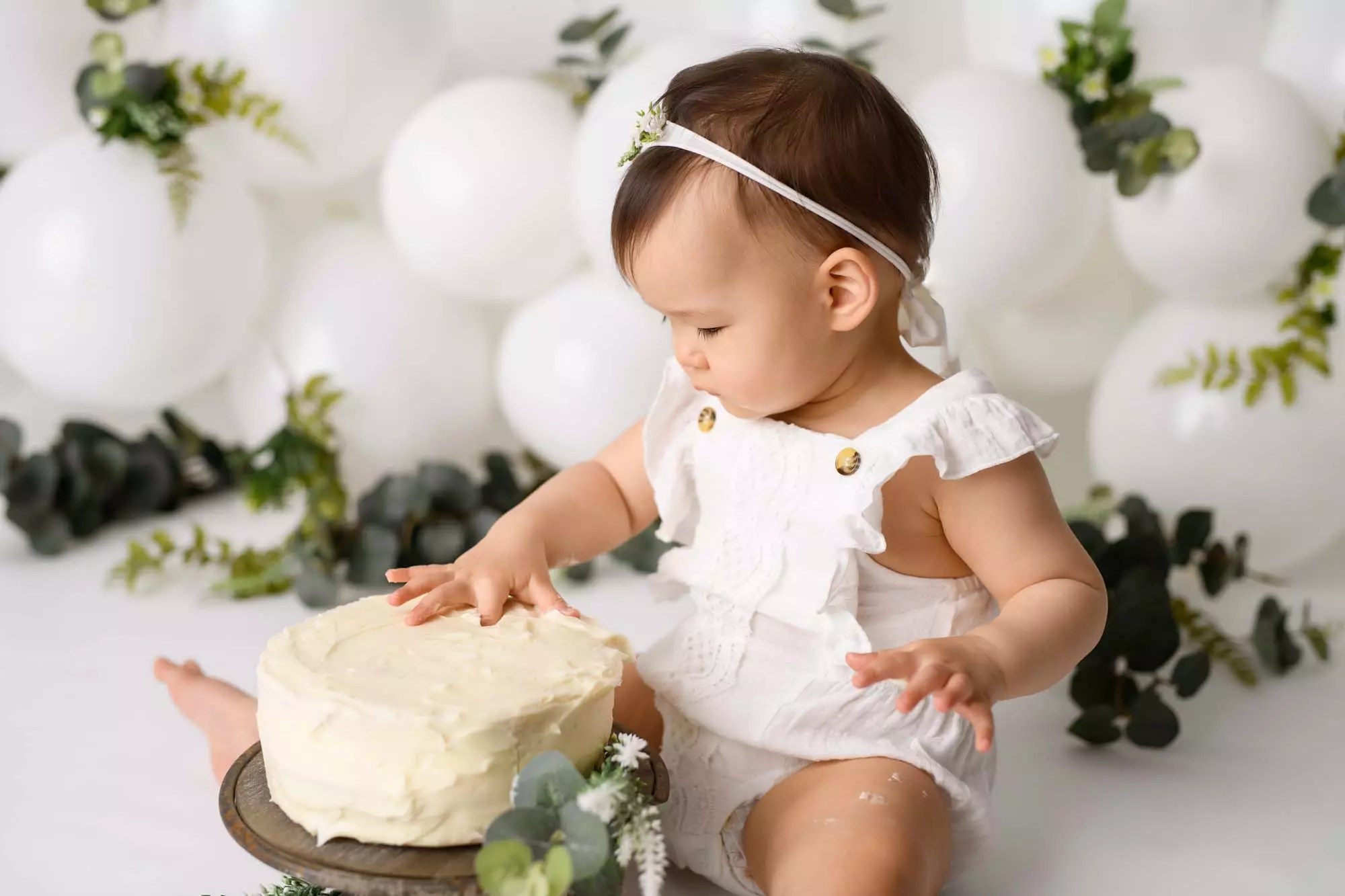 Millie | 12 months 11 Millie Cake smash Photography South West Sydney 22