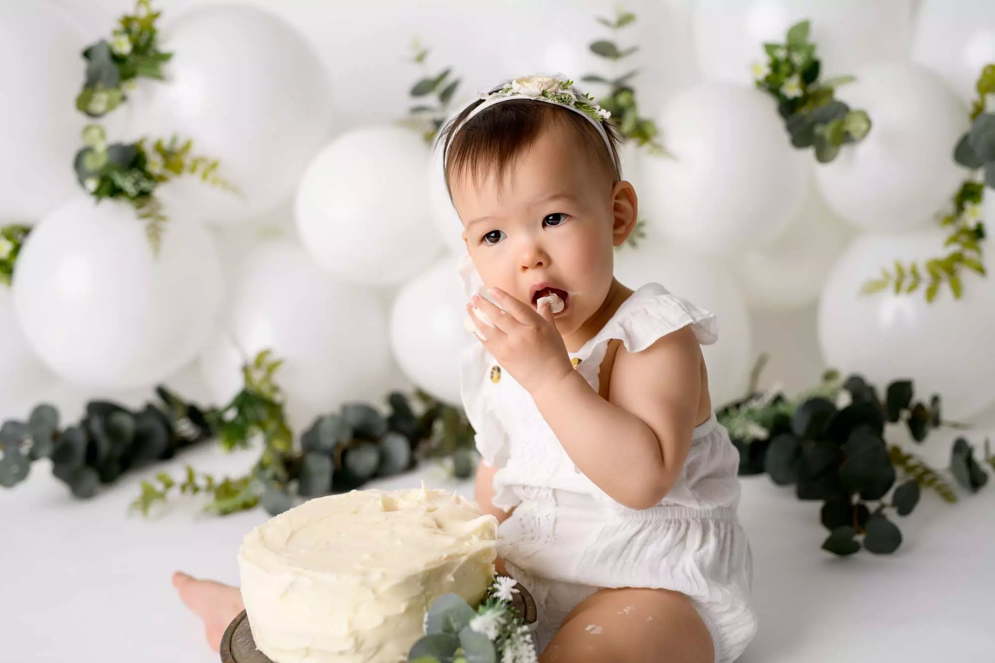 Millie | 12 months 12 Millie Cake smash Photography South West Sydney 24