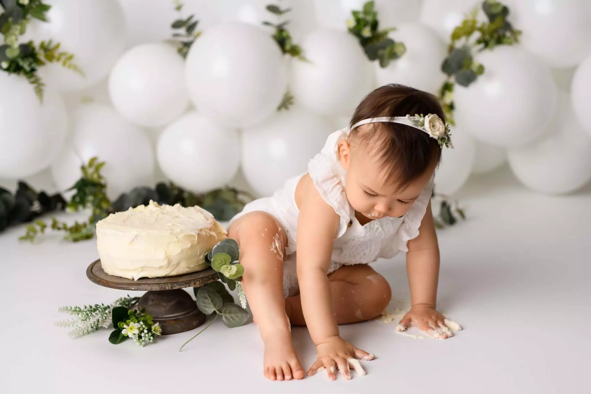 Millie | 12 months 19 Millie Cake smash Photography South West Sydney 38