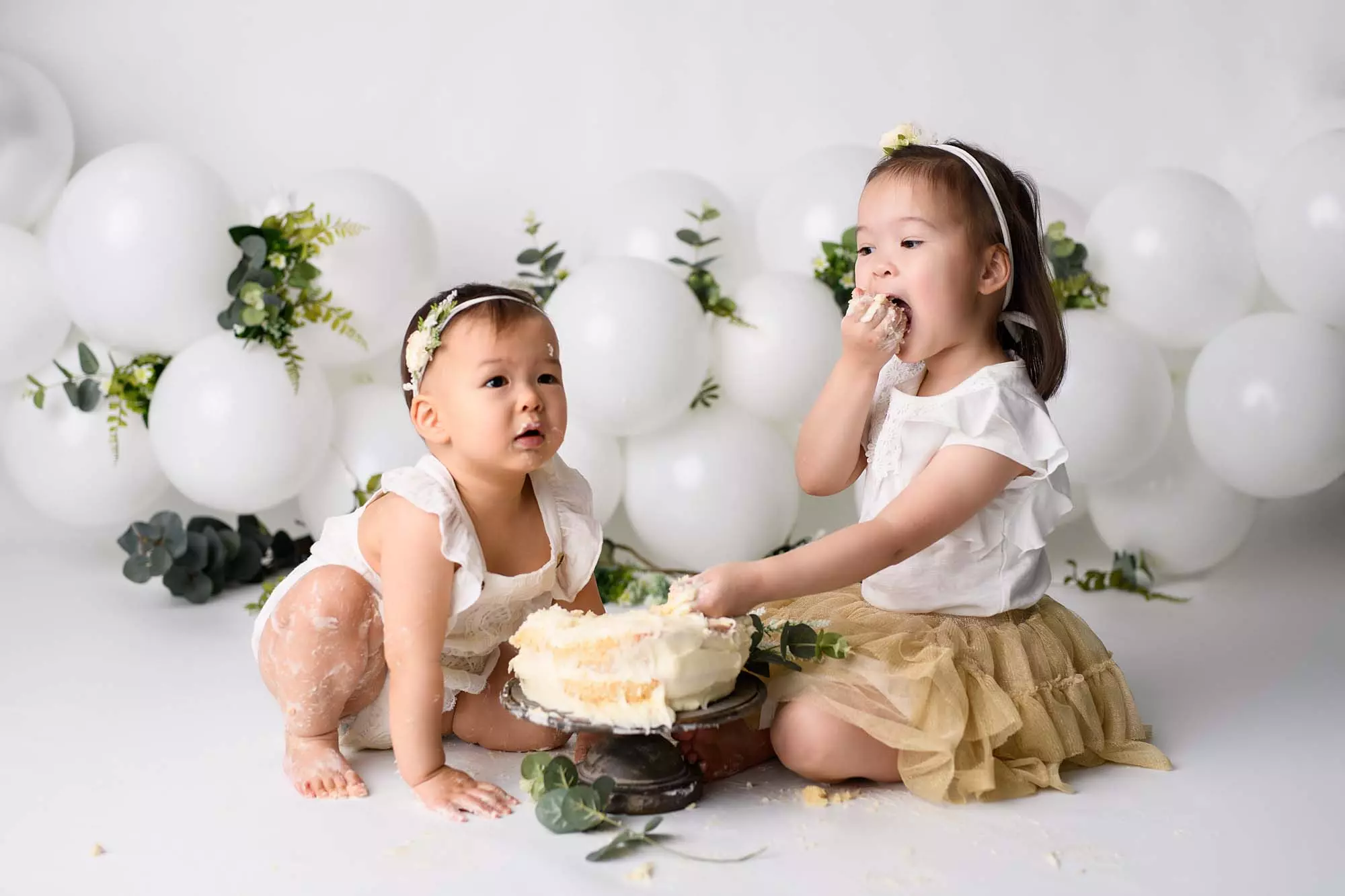 Millie | 12 months 24 Millie Cake smash Photography South West Sydney 48