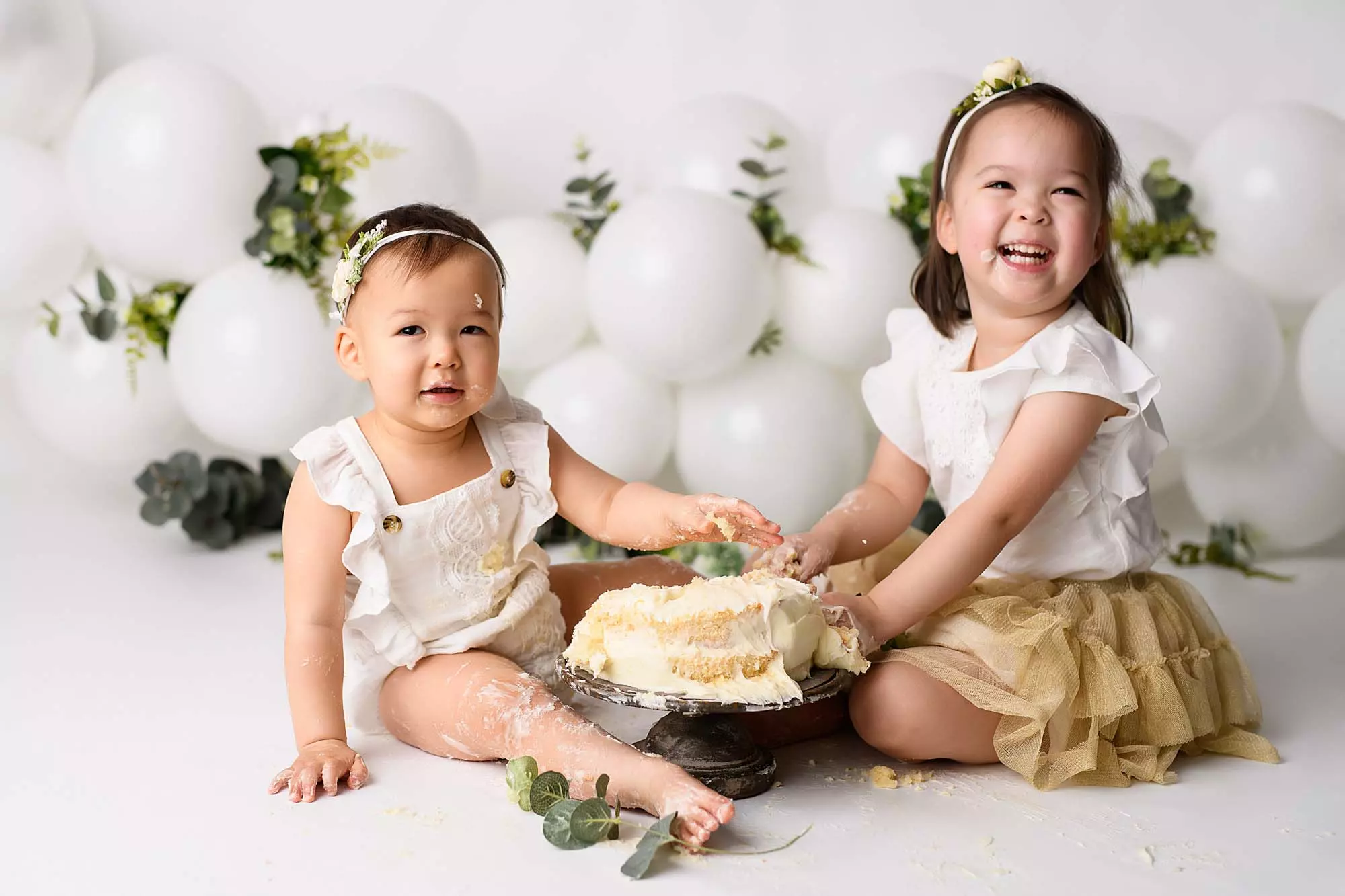 Millie | 12 months 28 Millie Cake smash Photography South West Sydney 56