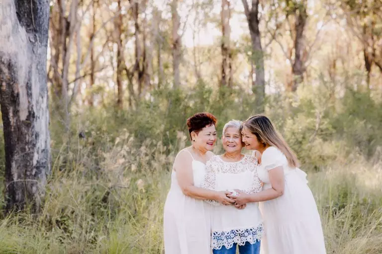 A beautiful family photo shoot celebrating mothers and daughters